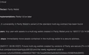 区块链安全事件之Parity钱包被盗事件