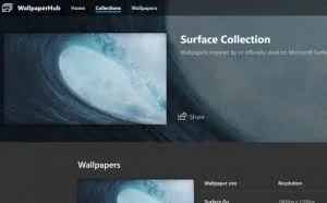 [图]wallpaperhub.app网站：一站式下载微软官方壁纸