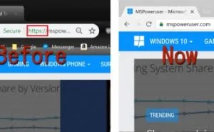 Google Chrome浏览器的地址栏疑似不再显示协议名称