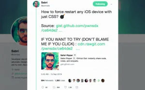 15行CSS代码 就可以让你的手机软重启