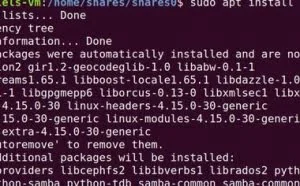 在linux中搭建samba服务器