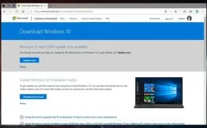 微软官网已紧急撤下Windows 10 1809下载链接 回滚至1803