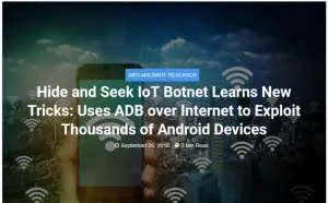 [图]物联网僵尸网络“捉迷藏”新变种发现：Android设备成新受害者