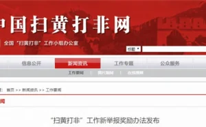“扫黄打非”举报奖励新规公布：最高奖励60万元