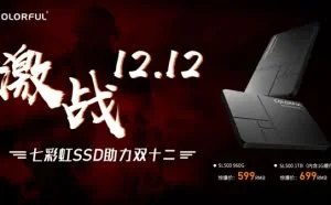 960GB只卖599元：七彩虹SL500 SSD双12大降价
