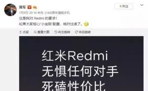 红米：荣耀卖3000的手机，我亏死也要卖999！