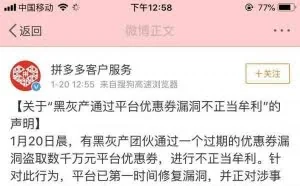 拼多多现大bug损失200亿？官方：漏洞已修复