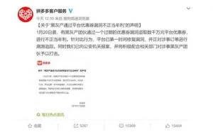 互联网黑灰产“薅羊毛” 隐蔽高效 拼多多中招