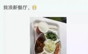 新浪员工晒出了食堂的饭菜，百度员工：看着就难吃