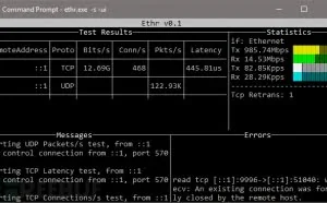 Ethr：一款TCP、UDP和HTTP网络性能测量工具