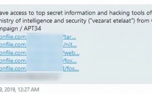 黑客在Telegram上出售伊朗间谍部队APT34的黑客工具源代码