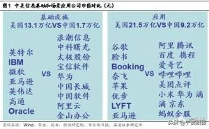 中美信息系统大对比：阿里腾讯勉强一战，信息基建空间巨大