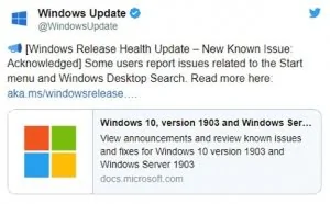 Windows 10更新误删开始主菜单 微软：正在调查