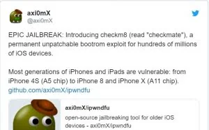 [图]为何说Checkm8漏洞对iPhone用户的杀伤力几乎为零