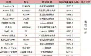30款充电宝八成标识不规范 这款标注1.2万毫安实际仅4千
