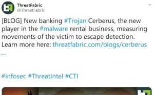 新版Cerberus木马曝光 可窃取谷歌Authenticator的双因素验证码