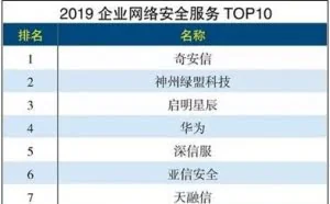 我国知名的网络安全公司有哪些？