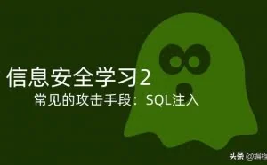 常用的攻击手段SQL注入