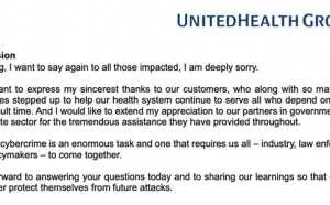 美国保险巨头UnitedHealth Group向黑客支付2200万美元赎金