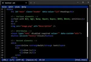 微软编辑器Edit 2.0发布：支持语法高亮 不到300KB！