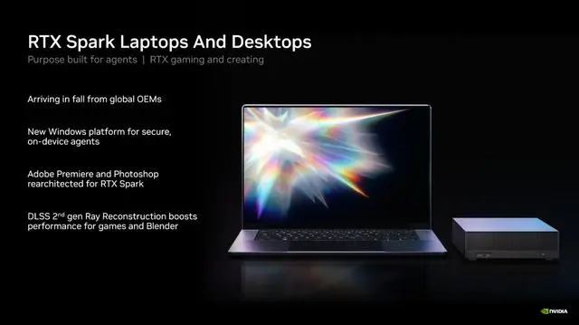 128GB统一内存的NVIDIA RTX Spark发布，轻薄本的究极形态达成了？