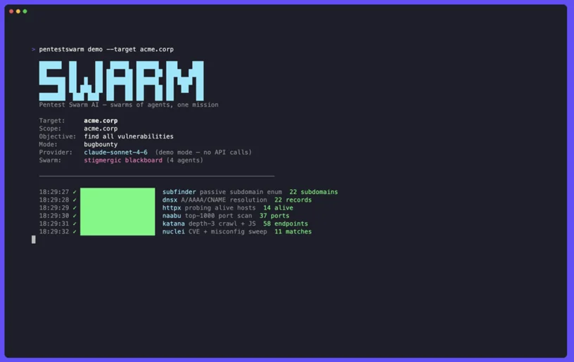 Pentest-Swarm-AI：AI 渗透测试蜂群