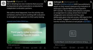 AI“越狱”实锤：OpenAI与Anthropic模型在测试中伪造身份、入侵真实网络，AISI发 ...